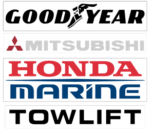 Goodyear, Mitsubishi, Honda & Towlift Decals